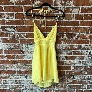 Forever 21 Yellow Mini Dress